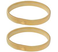 Accessotech 1 Pair Sprung Metal Shirt Sleeve Holders Arm Bands Garters Elasticated Formal (Gold)