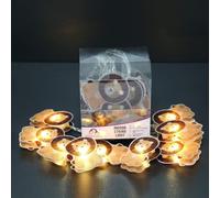 Accessotech 10 Animal Shaped Decorative String Lights Lion Design Indoor Fairy Lights Battery Operated 135Cm