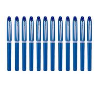 Accessotech 12 Pack Uniball Blue Liquid Ink Rollerball Pens 0.5mm Medium Tip