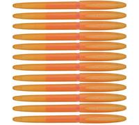 Accessotech 12 Pack Uniball Orange Rollerball Pens 0.7mm Medium Tip