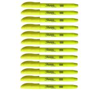 Accessotech 12 Sharpie Accent Pocket Highlighters Yellow Chisel Tip Quick Dry Marker Pack