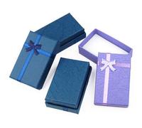 Accessotech 12 Small Luxury Jewellery Gift Boxes Mixed Colours Satin Foam Insert 50X80X25mm