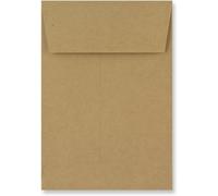 Accessotech 125 Pack Brown Manilla C5 Gusset Envelopes Peel And Seal Heavy Duty Mailing