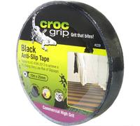 Accessotech 12X Croc Grip 10M Black Anti-Slip Tape Roll 25mm Heavy Duty Safety Grip Tape