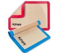Accessotech 2-Piece Kitzini Non-Stick Silicone Baking Mat Set