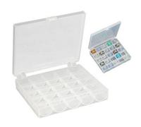 Accessotech 25 Compartment Clear Bobbin Storage Box Sewing Organiser