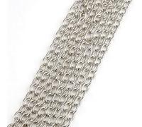 Accessotech 2M Silver Plated Link Chain 3mm X 2mm Diy Jewellery Craft Sewing