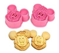 Accessotech 2pcs Mickey & Minnie Cookie Cutters Cake Baking Sugarcraft Crafts Mold Bakeware