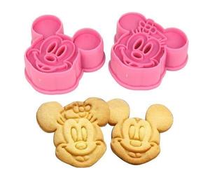 Accessotech 2pcs Mickey & Minnie Cookie Cutters Cake Baking Sugarcraft Crafts Mold Bakeware