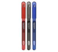 Accessotech 3 Pack Papermate Inkjoy 0.7mm Gel Pens Red Black Blue Retractable Smooth Writing