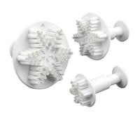 Accessotech 3 Sugarcraft Snowflake Cutter Plunger Cake Fondant Craft Decorating Tool Xmas