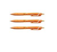 Accessotech 3 Uniball Jetstream Orange Rollerball Pens 0.7mm Medium Tip Quick Dry Ink