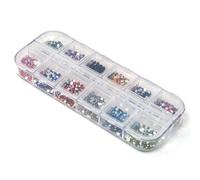 Accessotech 3000 Mix Colour Nail Art Glitter Gems Rhinestones Round Diamante Deco Decoration
