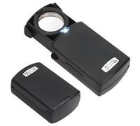 Accessotech 30x21mm Eye Jewellers Loupe Lens Jewellery Hallmark Magnifier LED Light Gold