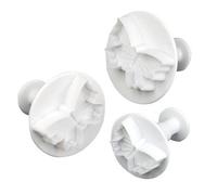 Accessotech 3pcs Butterfly Plunger Cutter Mold Sugarcraft Fondant Cake Decorating DIY Tool