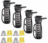 Accessotech 4x Steel Bike Rack Stand Storage Wall Mounted Hook Hanger Bicycle Holder Hanging