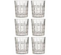 Accessotech 6 Alpina Crystaline 320Ml Glass Tumblers Durable Crystal Glasses For Everyday Drinks