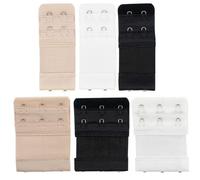 Accessotech 6 Bra Extenders 2 And 3 Hook Straps Adjustable Comfortable Bra Extension Set
