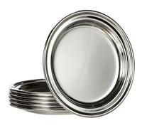 Accessotech 6 Pack Grunwerg Stainless Steel Coasters Square Heat Resistant Drink Coasters 10Cm