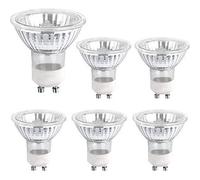 Accessotech 6 Pack Gu10 Dimmable Halogen Spotlight Bulbs 40W Replacement 300 Lumens For Home And Commercial Lighting