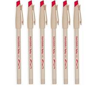 Accessotech 6 Pack Red Paper Mate Replay Erasable Ballpoint Pens Medium 1.0mm Point For School And Everyday Writing
