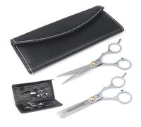 Accessotech 6" Professional Hair Cutting & Thinning Scissors Shears Hairdressing Set + Case