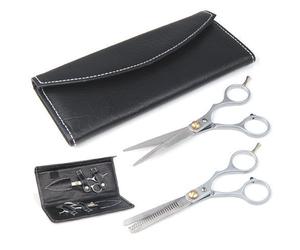 Accessotech 6" Professional Hair Cutting & Thinning Scissors Shears Hairdressing Set + Case