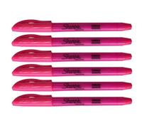 Accessotech 6X Sharpie Accent Pocket Highlighters Pink Chisel Tip Quick Dry Smear Guard Ink