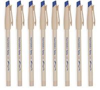 Accessotech 8 Pack Blue Papermate Replay Erasable Ballpoint Pens Medium Point Smooth Writing