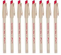 Accessotech 8 Pack Red Papermate Replay Erasable Ballpoint Pens Medium Point 1mm For School Office Writing