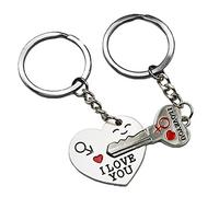 Accessotech Arrow & I Love You Heart & Key Couple Key Chain Ring Keyring Keyfob Lover Gift