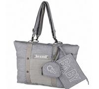 Accessotech Baby On Board Citizen Stone Changing Bag With Changing Mat Soother Holder Insulated Bottle Pocket And Pushchair Clips