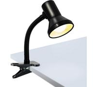 Accessotech Black Freya 40W Clamp Lamp E27 Flexible Gooseneck Desk Light