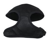 Accessotech Black Large Adjustable Soft Mesh Dog Harness Comfortable Training Walking Vest