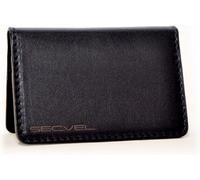 Accessotech Black Leather Secvel 4 Card Rfid Safety Case Slim Protective Wallet