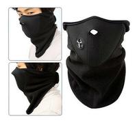 Accessotech Black Thermal Ski Mask Balaclava Full Face And Neck Cover Neoprene Fleece