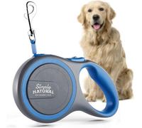 Accessotech Blue Simply Natural 3M Retractable Dog Lead For Small And Medium Dogs Up To 15Kg