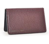 Accessotech Brown Leather Secvel 4 Card Rfid Safety Case Slim Durable Protection For Bank Cards And Ids