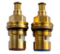 Accessotech Ceramic Tap Glands Pair 8.0mm X 12mm 20 Splines - 10.5mm Spline Height - Metal Threaded Collar