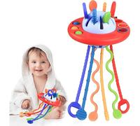 Accessotech Children’s Sensory Toy Montessori Educational Toys for 18M+ - UFO-Shaped Fine Motor Skill Development, Baby Sensory Learning, Hand-Eye Coordination, and Cognitive Growth