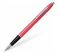 Accessotech Cross Classic Century Coral Fountain Pen Fine Nib Chrome Trim Gift Box