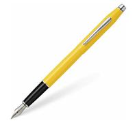 Accessotech Cross Classic Century Yellow Fountain Pen Fine Nib Chrome Trim Gift Box