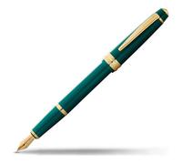 Accessotech Cross Green And Gold Fine Nib Fountain Pen Limited Edition Resin Gift Boxed
