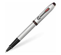 Accessotech Cross Townsend Scuderia Ballpoint Pen - Brushed Platinum Finish With Smooth Writing Refill