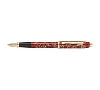 Accessotech Cross Year Of The Pig Rollerball Pen Limited Edition Red Lacquer Gold Inlay