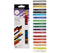 Accessotech Daler Rowney Simply 18-Piece Assorted Oil Pastels Set Bright Colours Smooth Blending