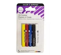 Accessotech Daler Rowney Simply Oil Pastels 5 Assorted Colours Set