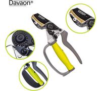 Accessotech Davaon Anvil Style Secateurs Heavy Duty Garden Pruners With Rotating Handle For Arthritis And Easy Cutting