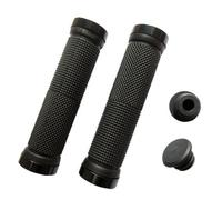 Accessotech Double Lock On Locking Handlebar Grips Cycle Bicycle MTB Mountain Bike BMX Sport Black