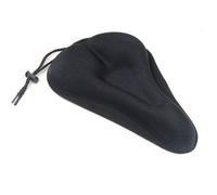 Accessotech Extra Comfort Black Bicycle Seat Gel Saddle Cover Lycra Cushion For Standard And Exercise Bikes